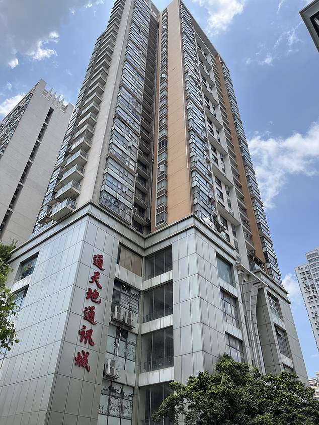 Feiyang building in Shenzhen, China, where thousands of stolen phones eventually come to rest