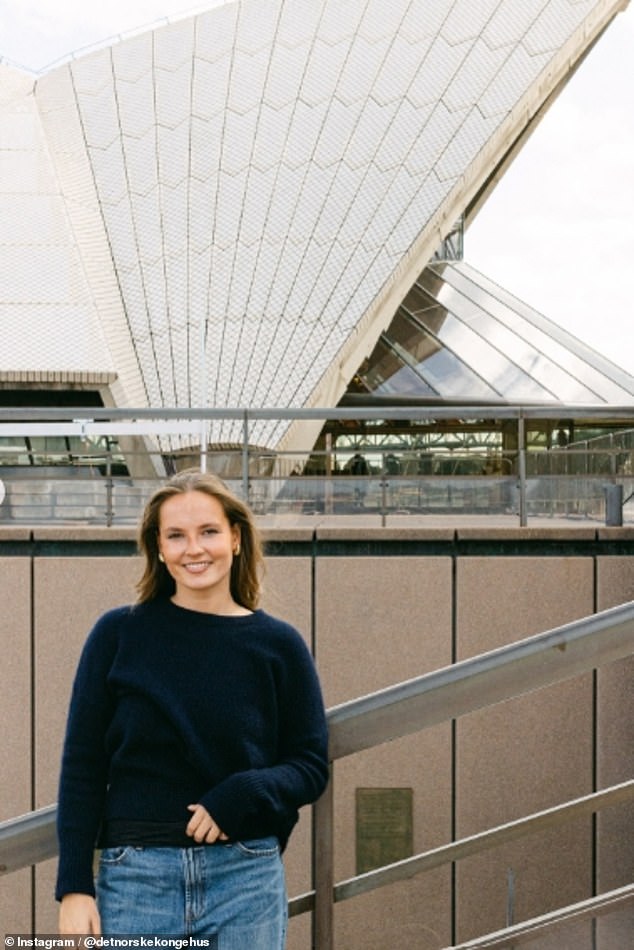 The future queen of Norway, 21, said she is 'excited' to become a student at the University of Sydney