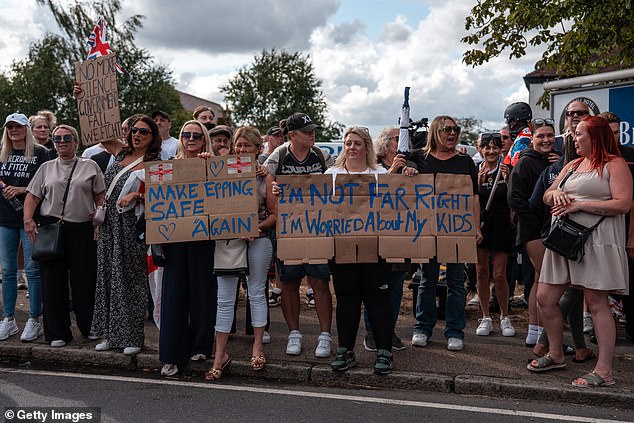 In Epping, Canary Wharf and elsewhere citizens concerned about the influx of young male asylum seekers are taking to the street