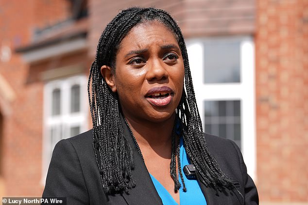 Tory leader Kemi Badenoch warned Sir Keir against following France's lead and called for the 'complete eradication of Hamas'