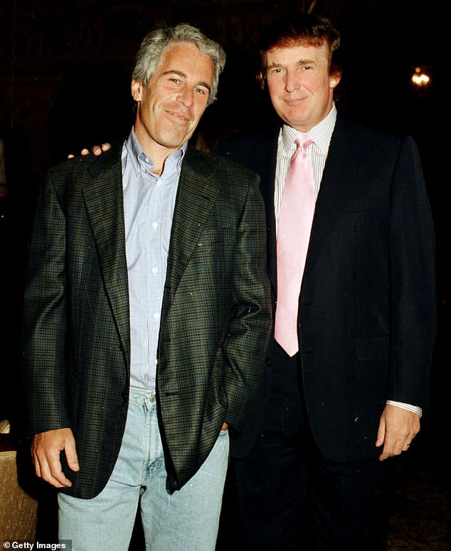 On Friday, Trump again denied having written anything for Epstein's birthday and reiterated his skepticism when asked if the letter existed at all. Trump and Epstein are pictured in 1997
