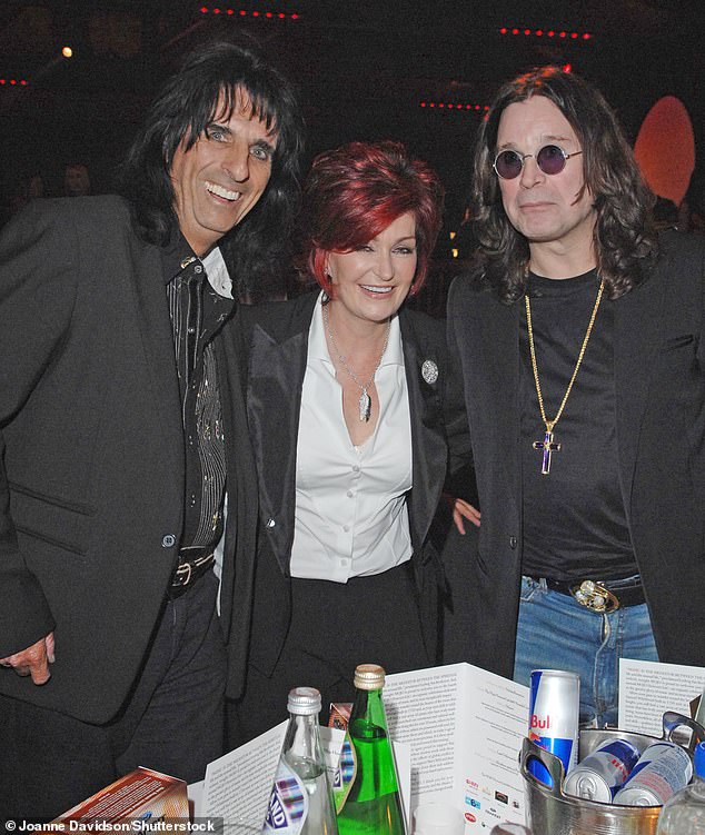 Cooper dedicated his Cardiff show to 'legend' Ozzy as shared an emotional tribute to one of rock n roll's 'giants' (Alice seen with Sharon and Ozzy in 2007)