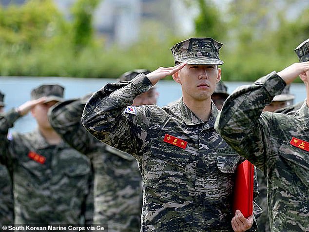 Son completed three months of military service in his homeland in summer 2020