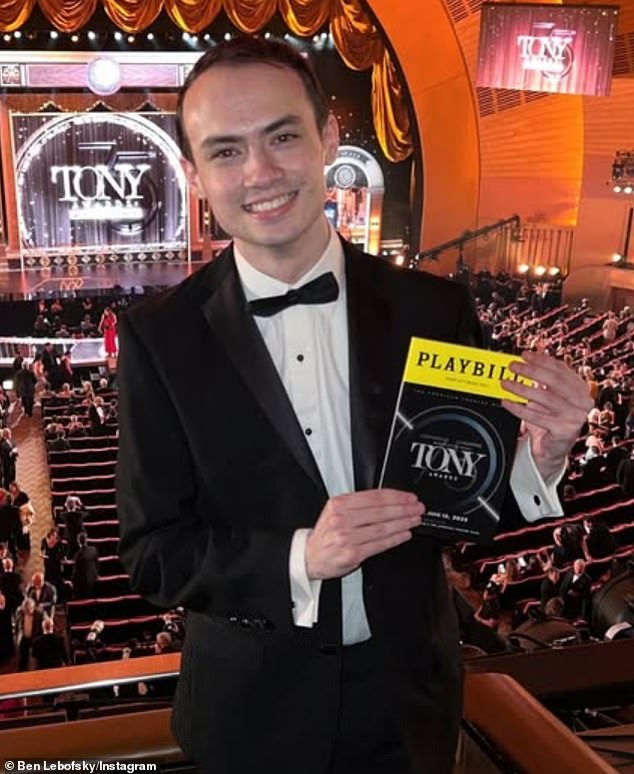 Broadway influencer Ben Lebofsky (pictured) argued that Porter's remark implied that 'Jews no longer face discrimination,' a statement that ignited significant concern and debate among viewers who felt it overlooked the persistence of anti-Jewish prejudice