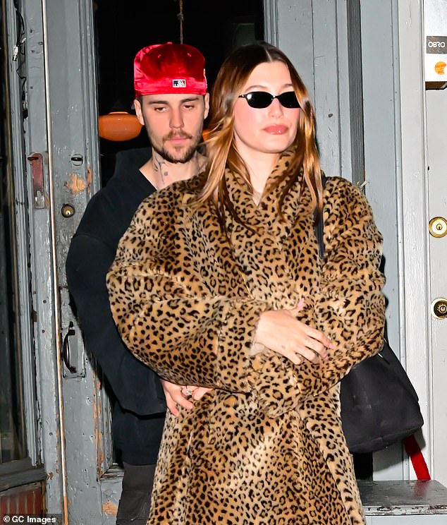 Justin seemingly laid bare their marriage struggles in the emotional lyrics of his new album ¿ although has declared that he 'will not' leave Hailey; Seen in February