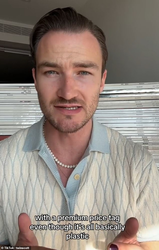 Model Scott Staniland said Molly-Mae's brand is 'all fast fashion with a premium price tag even though it's all basically plastic'