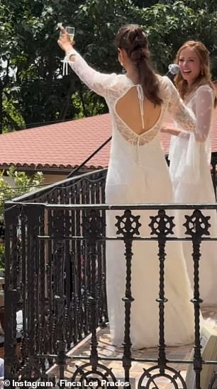 The couple tied the knot