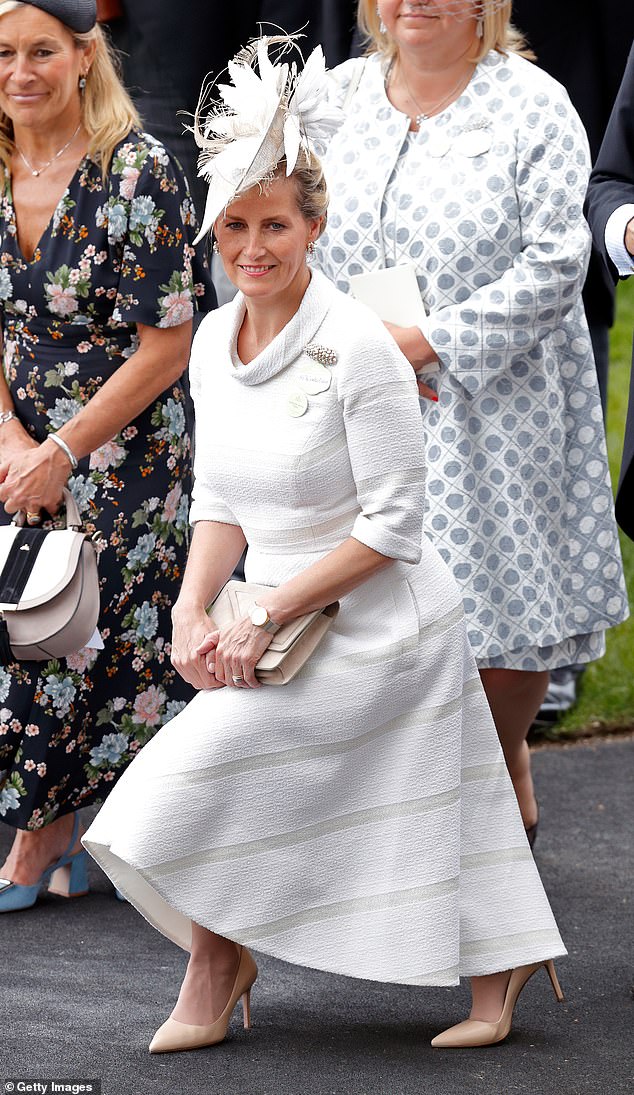 Sophie curtseys to Queen Elizabeth II as she attends Ladies Day of Royal Ascot on June 22, 2017