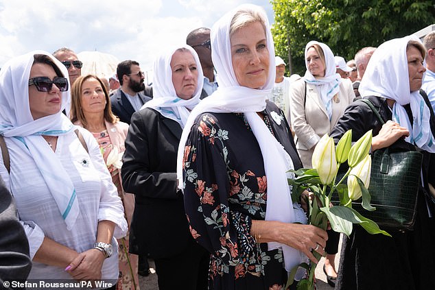 The Duchess of Edinburgh meets mothers of victims of the Srebrenica Genocide