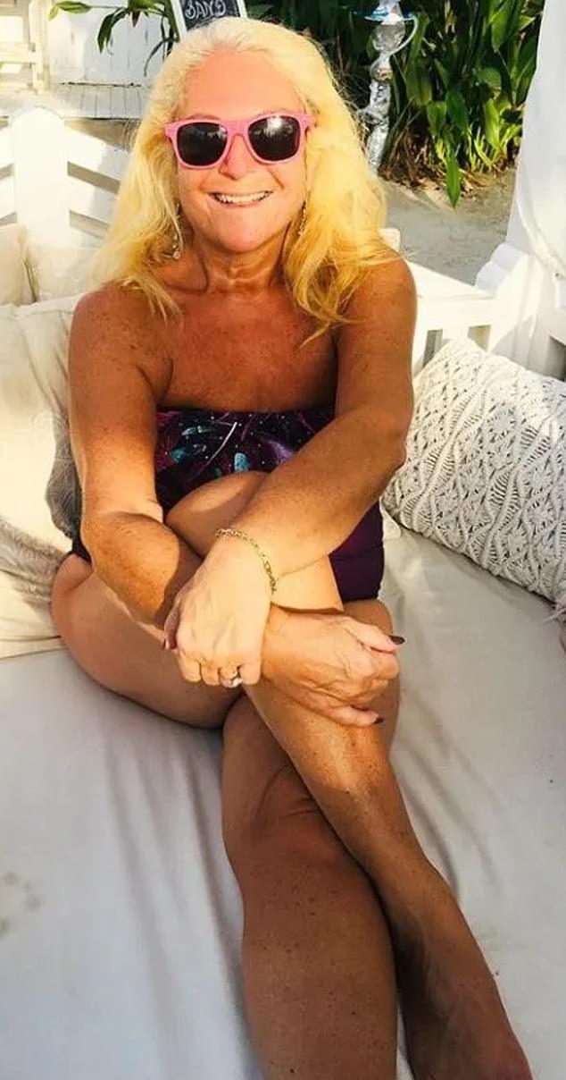 Vanessa, aged 57, on holiday in 2019