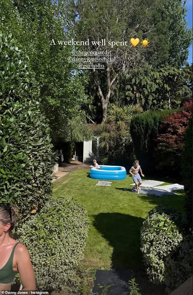 Last month, Danny shared his first photo of Georgia since the scandal broke in a photo that showed their son running around the garden, whilst Georgia could be seen relaxing