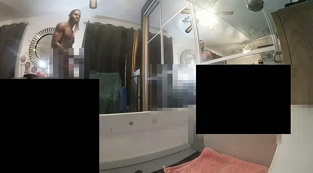July 8: Cameras in the home show how Mosquera was singing and dancing naked after killing Mr Alfonso
