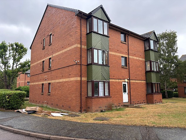 Now 29 years after his win, he is back in the UK, and was living in a small £200k flat in Enfield until just a few months ago (Pictured: The block of flats where Roger lived before the fire)