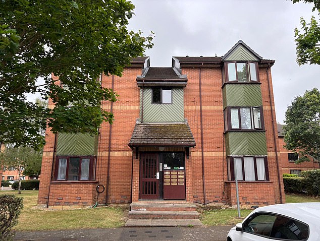 Apart from the charred brick work around Roger's destroyed flat and a pile of rubbish outside, the building itself looks relatively average and unassuming