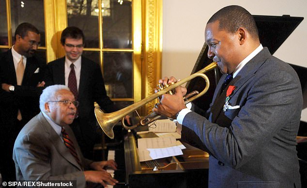 As a key figure in the 1980s jazz renaissance, Mr Marsalis (pictured in 2009) has often been referred to as the 'Pied Piper' of Jazz, accumulating up to nine Grammy awards across a career spanning over four decades