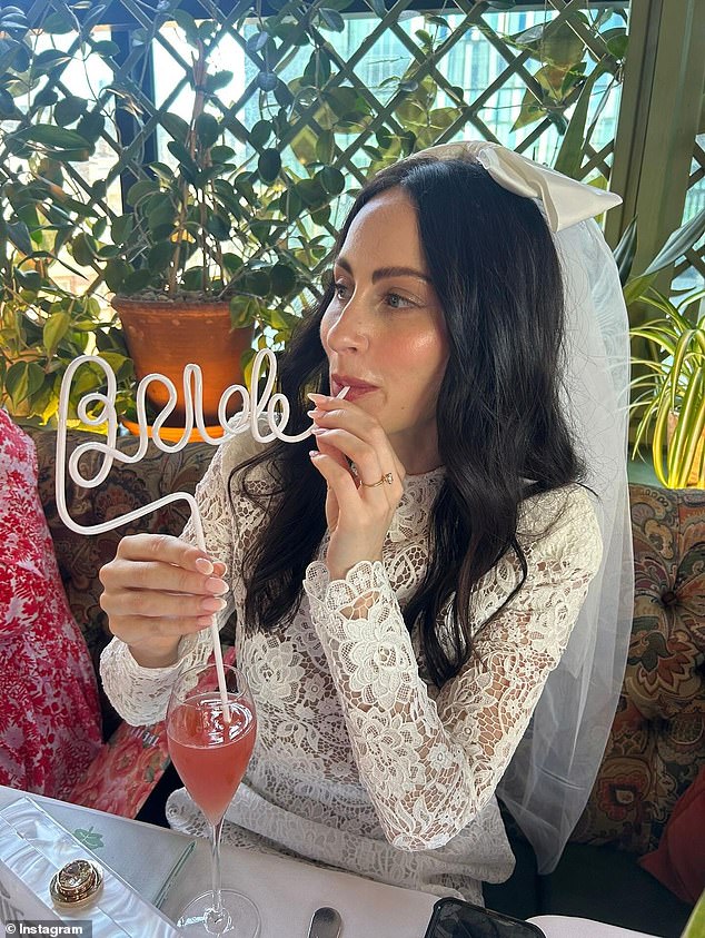 It comes after Hanni got wedding ready during a girls' day out at The Ivy restaurant for her hen party earlier this month