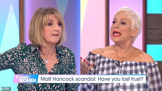 Denise exploded at Kaye Adams in a vvery heated discussion over lockdown restrictions on Monday's Loose Women