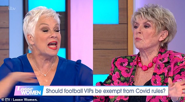 Denise criticised the 'double standards' of the UK government after being unable to travel in an ambulance with her elderly father at the weekend