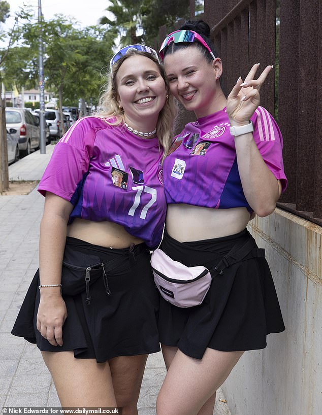Diana Hermes (left) and Leonine Kratzer (right) told of how the area is the go-to holiday spot for young Germans ¿wanting to drink¿