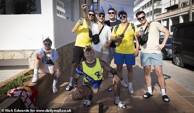 A group of Germans were drinking as they celebrated their friend's birthday. They told MailOnline how the area is '90 per cent German'