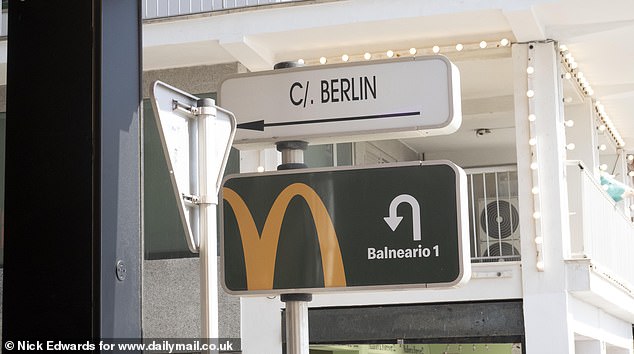 A road in the area is named 'C/. Berlin'. Germans told of how the area is their 'German culture area'