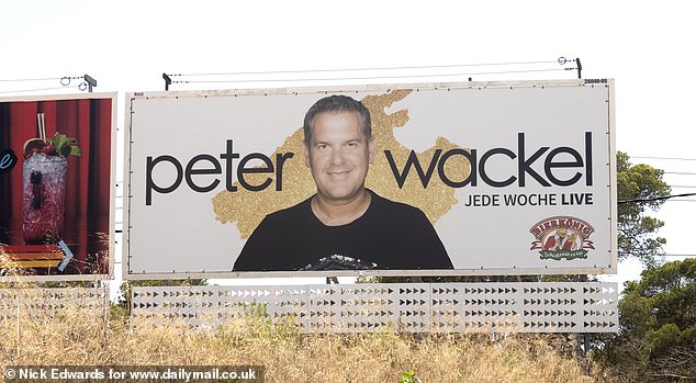Just minutes from the airport a large billboard for a famour German singer is hard to miss