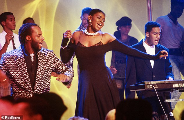 Pictured: Loose Ends performing on on UK Channel 4 TV Series '620 Soul Train', London, UK in 1985