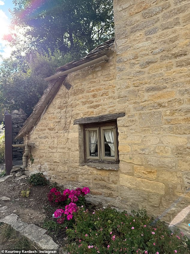 The reality TV star, 46, took to Instagram on Saturday to share a gallery of snaps of herself exploring a sleepy village