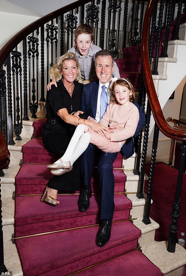 The couple, who married in 2017, eventually welcomed twins George and Henrietta through IVF that same year, having tried for many years to conceive [the family pictured in 2023]