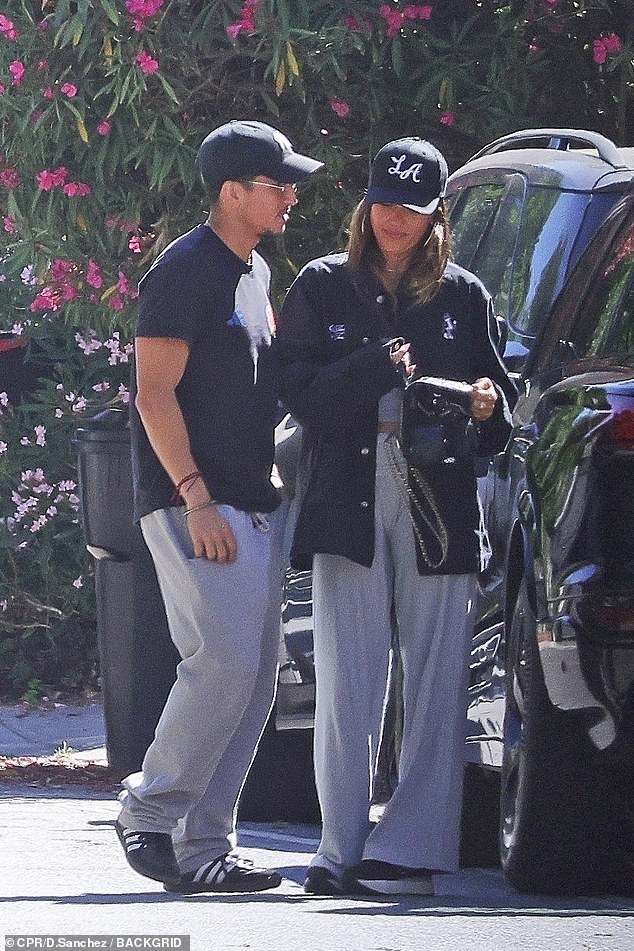 Jessica and Danny were spotted outside his home, completely wrapped up in each other