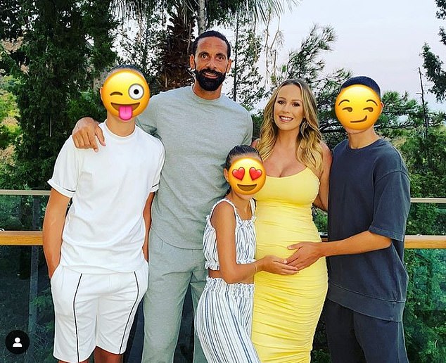Rebecca's death left Rio a single father to Lorenz, 18, Tate, 16, and Tia, 14 (the family pictured with Kate in 2020)