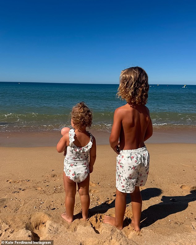 The post included a sweet shot of Kate and Rio holding hands by a front door, a mouthwatering spread of food, and adorable beachside fun moments