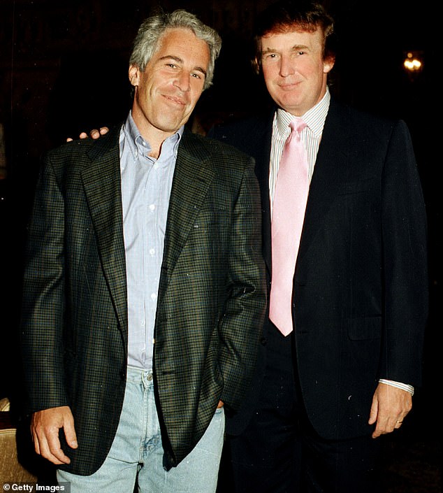 This week's extraordinary two-day meeting with US Deputy Attorney General Todd Blanche took place on the orders of Trump, pictured with Epstein in 1997