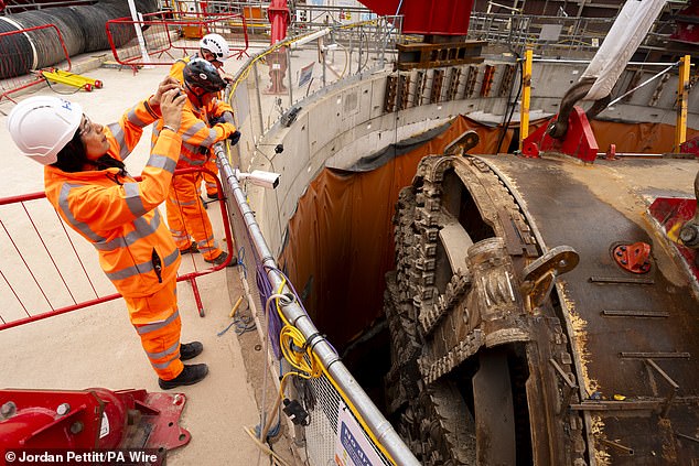 Emily (pictured) has now resurfaced as of Saturday, at its final destination of Green Park Way in the town of Greenford in neighbouring borough Ealing