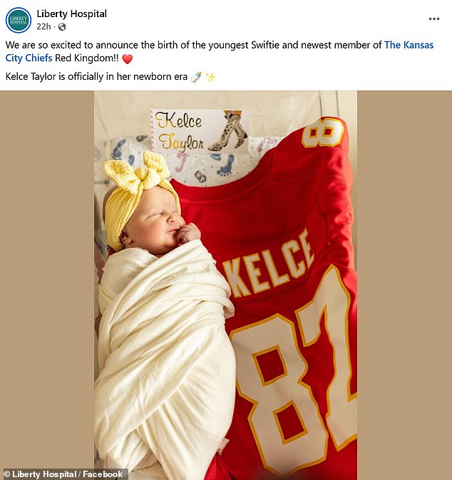 New parents whose child was born at Liberty Hospital in Kansas City, KA have named their baby girl with a mashup of the couple's names