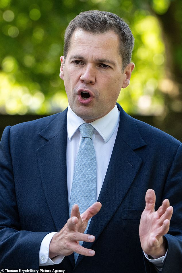 Last night, Shadow Justice Secretary Robert Jenrick also attacked Mr Tice's idea saying it 'would lead to even more illegal crossing'
