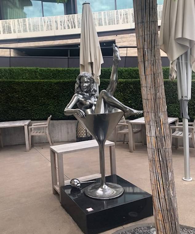 Aluminium sculpture at the Lionesses 5-star hotel, The Dolder Grand