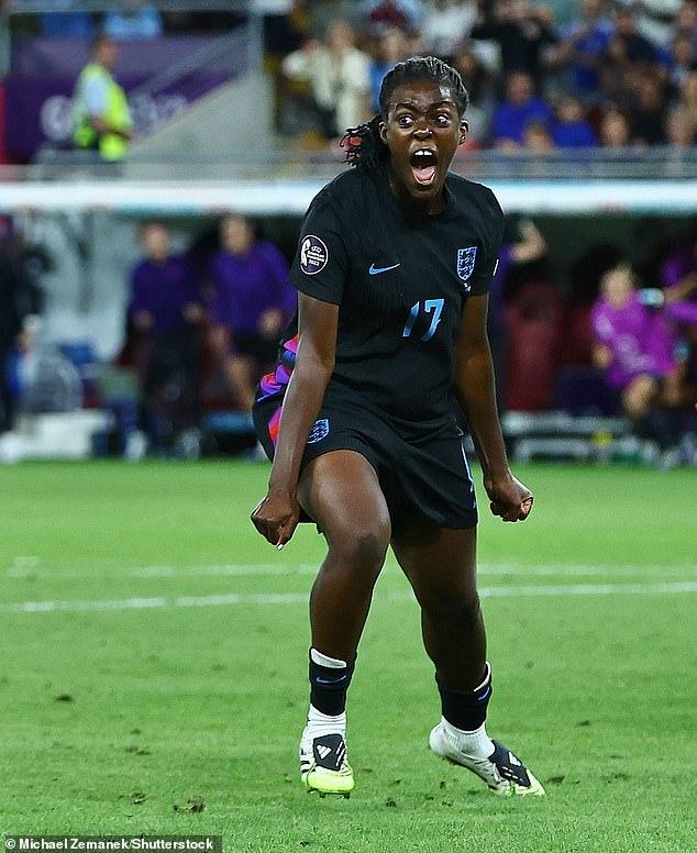 Michelle Agyemang (pictured), 19, did it again in England¿s dramatic semi-final win against Italy, climbing from the bench to spark a stunning late comeback, just as she had done against Sweden in the quarter-finals