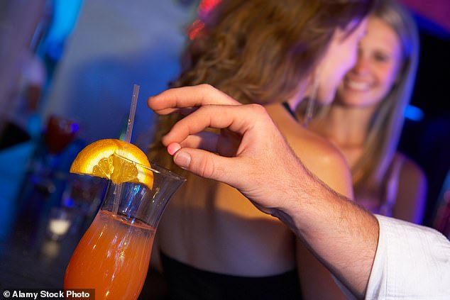 West Midlands Police logged 183 suspected incidents of spiking against women last year, compared to 25 in 2020, an astonishing 632 per cent increase (Stock Image)