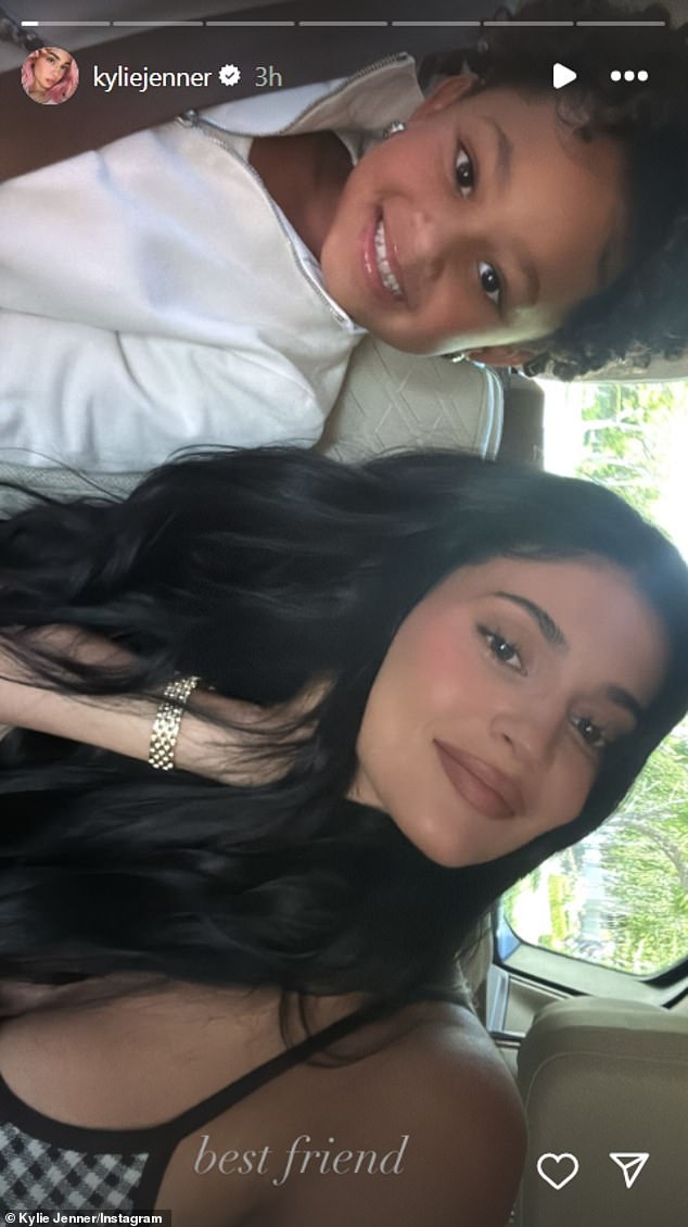 The Kylie Cosmetics founder used Instagram to share outtakes from the luncheon, posting a selfie with her daughter