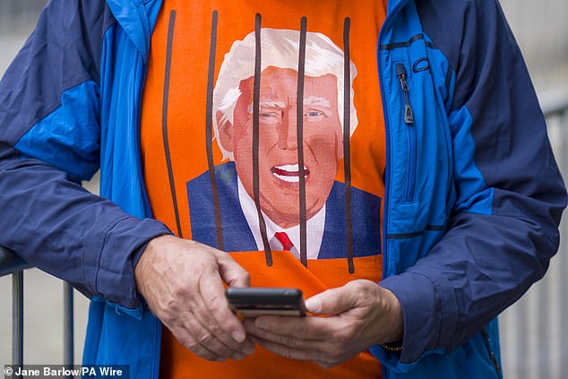 Some protestors got creative with their clothing designs