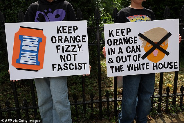 There was some uniquely Scottish messaging when it came to the creative signs