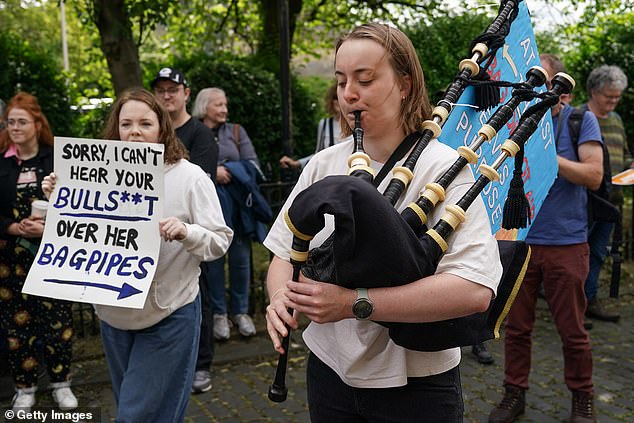 There were some uniquely Scottish takes on Trump's presence in Scotland