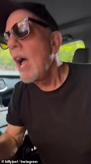 He shocked the driver and his passengers when he rolled down the window to say Hi. 'We’re in a New York State of Mind…always,' he wrote next to the clip