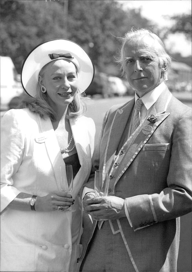 For it was here that, just over a year ago, the elegant 90-year-old found the body of Michael Brudenell-Bruce, 8th Marquess of Ailesbury and her beloved partner for 37 happy years (pictured)
