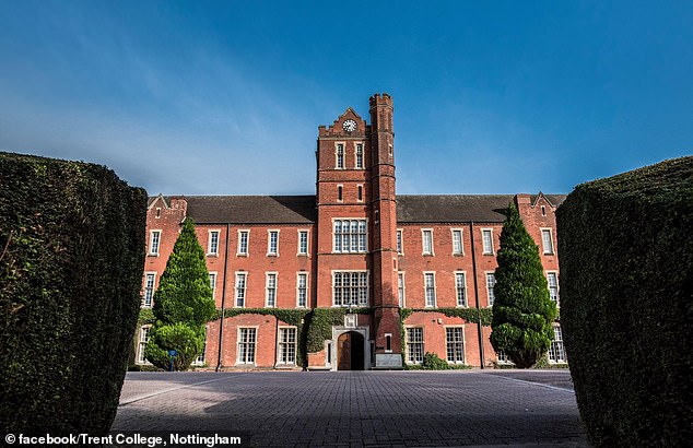 Pictured: Trent College in Derbyshire