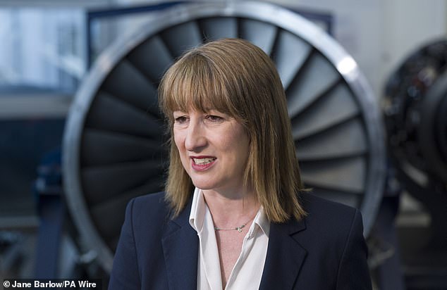Rachel Reeves during a visit to Rolls Royce at Inchinnan, Renfrewshire, as she announce £66 million of funding for transport projects in Scotland, on July 25, 2025