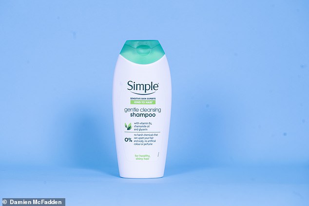 This large white bottle stands out as one of the bigger ones on the shelves, but all is not as it seems