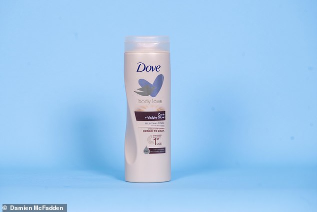 This gradual fake tan lotion comes in a tall, sleek bottle, but the beige packaging makes it impossible to see how much is inside
