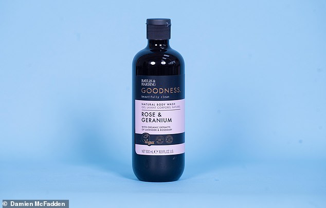 While lots of body wash products come in clear containers, this one is in an opaque black bottle